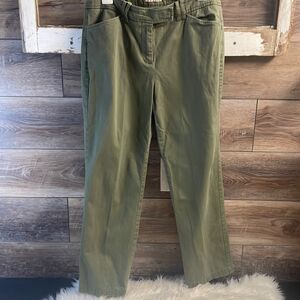 Jones New York Sport Ladies Stretch Pants, Green, Size 10